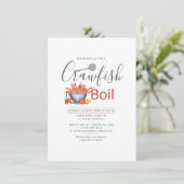 Kreeftfeest Strandbarbecue Familie Reünie Kaart (Staand voorkant)