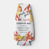 Kreeftfeest Verloofde Zomer Bruiloft Feest Flesjeskoeler (Voorkant)