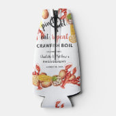 Kreeftfeest Verloofde Zomer Bruiloft Feest Flesjeskoeler (Achterkant)