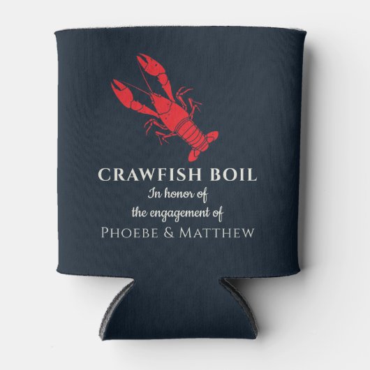 Kreeftfeest Verloving Feestje Blikjeskoeler (Voorkant)