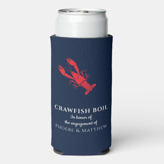 Kreeftfeest Verloving Feestviering Seltzer Blikjeskoeler (Seltzer Achterkant)