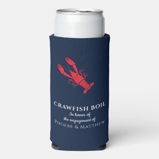 Kreeftfeest Verloving Feestviering Seltzer Blikjeskoeler (Seltzer Voorkant)