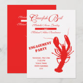 Kreeftfeest Verlovingsfeest Kaart (Voorkant / Achterkant)