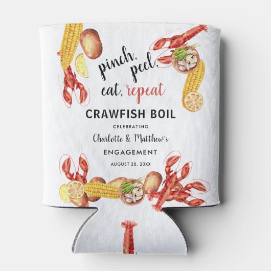 Kreeftfeest Verlovingsfeestje Bruid Blikjeskoeler (Achterkant)