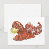 Kreeftstaart Kunst Ansichtkaart Briefkaart (Voorkant / Achterkant)