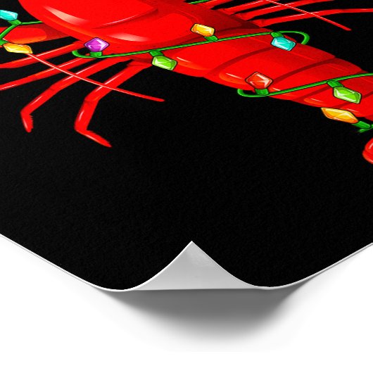 Kreeftverlichting Kerstboom Passende Kreeft Kerstm Poster (Hoek)