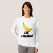 Kreeg banaan grappig geel geript fruit t-shirt (Voorkant volledig)