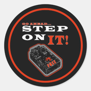 Kreeg de Overhand Stap Er Op Fuzz Ronde Sticker