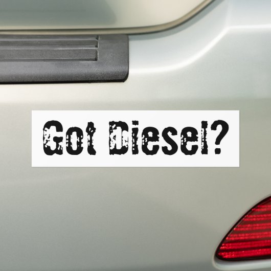 Kreeg Diesel Bumpersticker (Op auto)