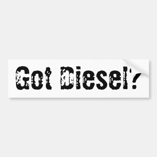 Kreeg Diesel Bumpersticker (Voorkant)
