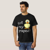 Kreeg druiven - grappige eend t-shirt (Voorkant volledig)