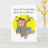 Kreeg een Diploma Kaart (Gele Bloem)