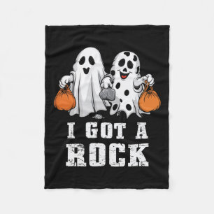 Kreeg een Rock Ghost Halloween Spooky Trick Treat  Fleece Deken