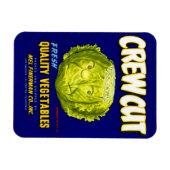 Kreeg Etiket van geknipte groentesekens Magneet (Horizontaal)