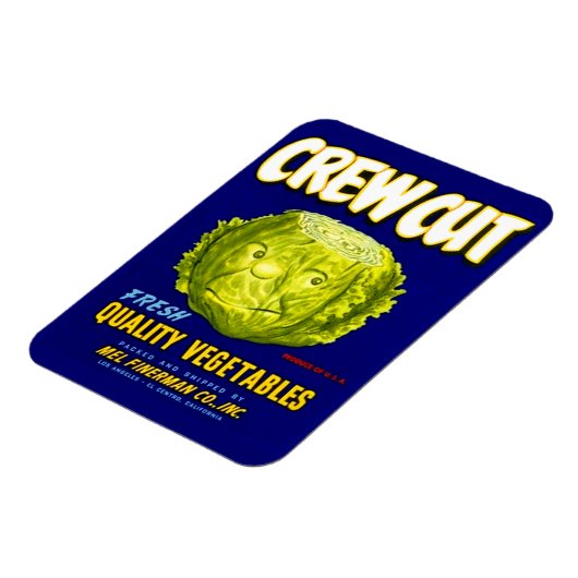 Kreeg Etiket van geknipte groentesekens Magneet (Linkerzijde)