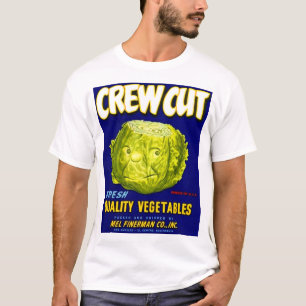 Kreeg Etiket van geknipte groentesekens T-shirt