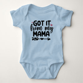 Kreeg het van mijn Mama Blauwe Baby Body Romper