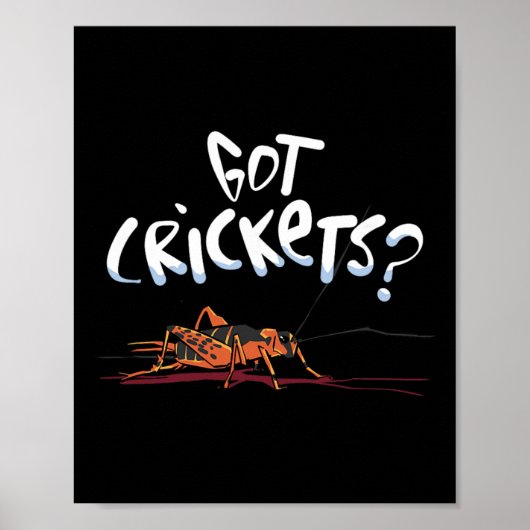 Kreeg Krekels - Insecten Eiwit Superfood Liefhebbe Poster (Voorkant)