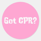 Kreeg reanimatie geschenken ronde sticker (Voorkant)