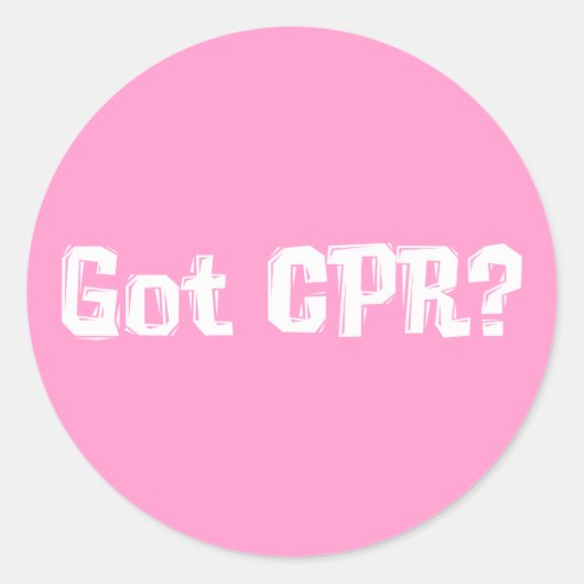 Kreeg reanimatie geschenken ronde sticker (Voorkant)