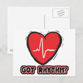 Kreeg Rhythm Briefkaart (Voorkant / Achterkant)