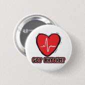 Kreeg Rhythm Ronde Button 5,7 Cm (Voorkant /achterkant)