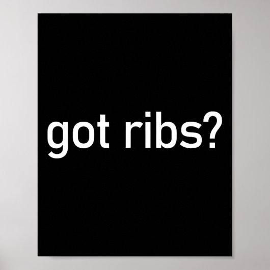 Kreeg ribben Grappig BBQ Roken Texas Tex Mex Citat Poster (Voorkant)