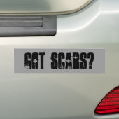 Kreeg Scars Bumpersticker (Op auto)