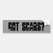 Kreeg Scars Bumpersticker (Voorkant)