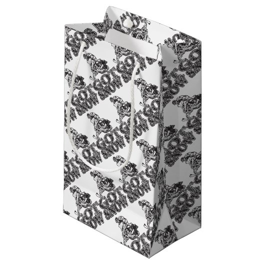 Kreeg Sneeuwmobier Klein Cadeauzakje (Voorkant Gekanteld)