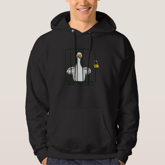 Kreeg Te Grappig Grappige Gans Pun Humor T-shirt v (Voorkant)