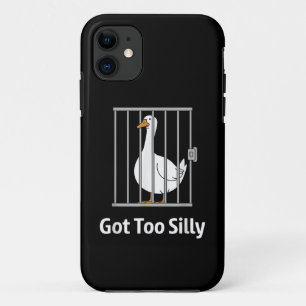 Kreeg Te Grappige Gans Puntorium Humor voor Dieren Case-Mate iPhone Case