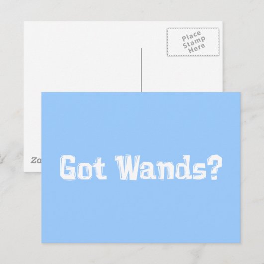 Kreeg toverstokken geschenken briefkaart (Voorkant / Achterkant)