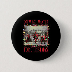 Kreeg wat ik wilde voor Kerstmis Kerstman Grappig Ronde Button 5,7 Cm
