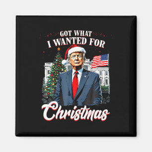 Kreeg wat ik wilde voor Kerstmis Trump 2025 _1 Magneet