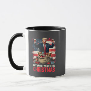 Kreeg wat ik wilde voor Kerstmis Trump Kerstman Mok