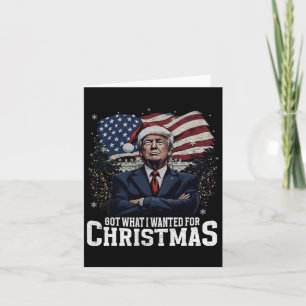 Kreeg wat ik wilde voor Kerstmis Trump won 2024 Pr Kaart