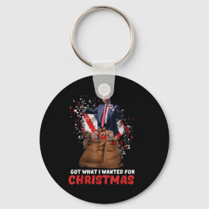 Kreeg wat ik wilde voor Kerstmis - Trump won 2024 Sleutelhanger
