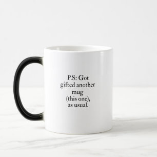Kreeg weer een mok cadeau Sassy zin