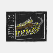 Kreeg Wiet Grappige Monarch Fleece Deken (Voorkant (Horizontaal))