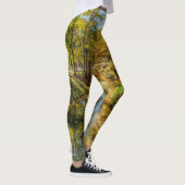 Kreek Herfstreflecties Verticaal Leggings (Rechts)