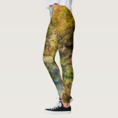 Kreek Herfstreflecties Verticaal Leggings (Links)