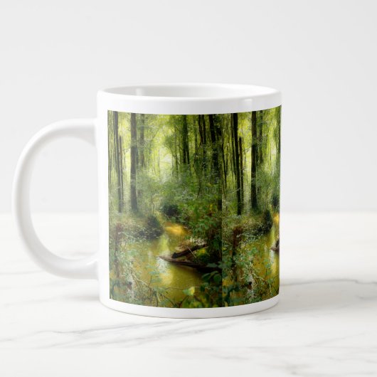 KREEK IN HET BOS 590 ml Jumbo mok (Links)