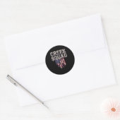 Kreek Squad Patriottisch Ronde Sticker (Envelop)