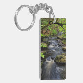 Kreek stroomt door bos sleutelhanger (Voorkant Links)