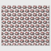 Kreepachtig kerstpapier van 30 inch x 6 meter cadeaupapier (Vlak)