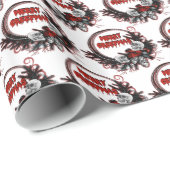 Kreepachtig kerstpapier van 30 inch x 6 meter cadeaupapier (Rol Hoek)