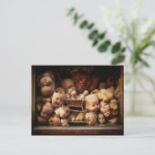 Kreepachtige, onthoofde Doll-hoofden Briefkaart (Staand voorkant)