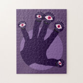 Kreepy Hand heeft vreemde vingers met het kijken n Legpuzzel (Verticaal)