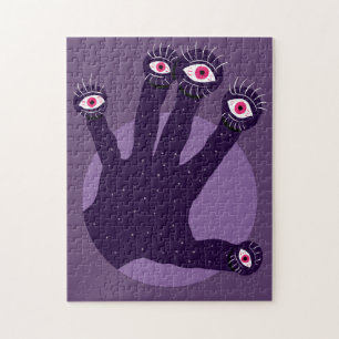 Kreepy Hand heeft vreemde vingers met het kijken n Legpuzzel